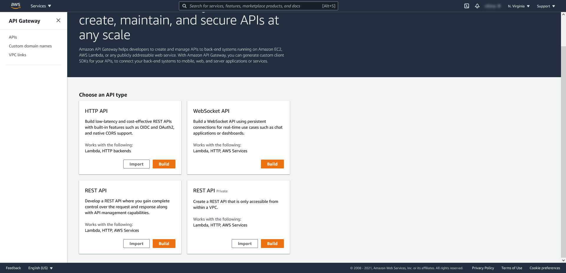 AWS API Gateway - tworzenie API