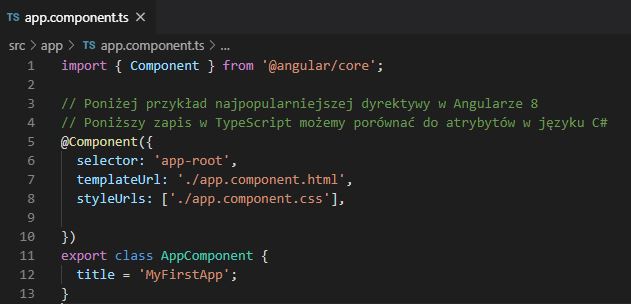 Angular 8: dyrektywy komponentów