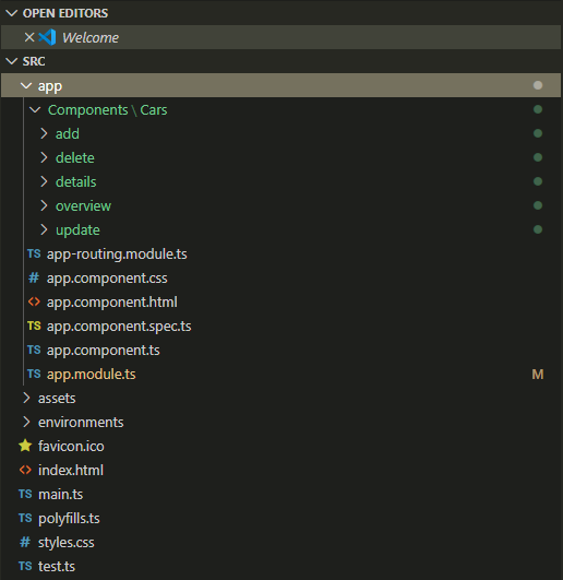 Angular: struktura aplikacji klienckiej