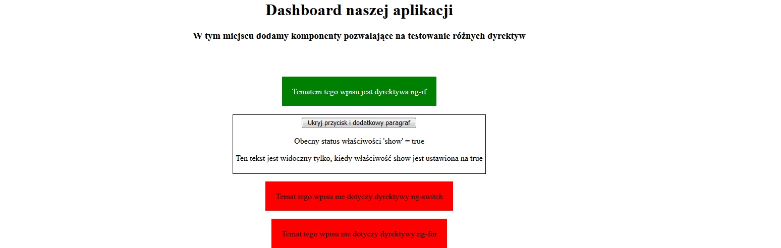 Angular 8: Flaga logiczna ustawiona na true