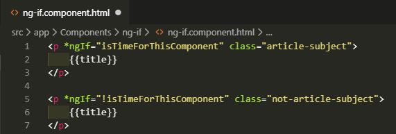Angular 8: komponent ng-if-component.html
