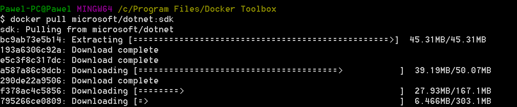 Docker: pull