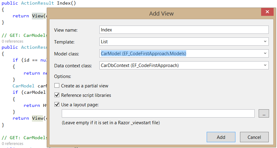 Entity Framework - nowy widok dostępu do danych na podstawie istniejącego modelu