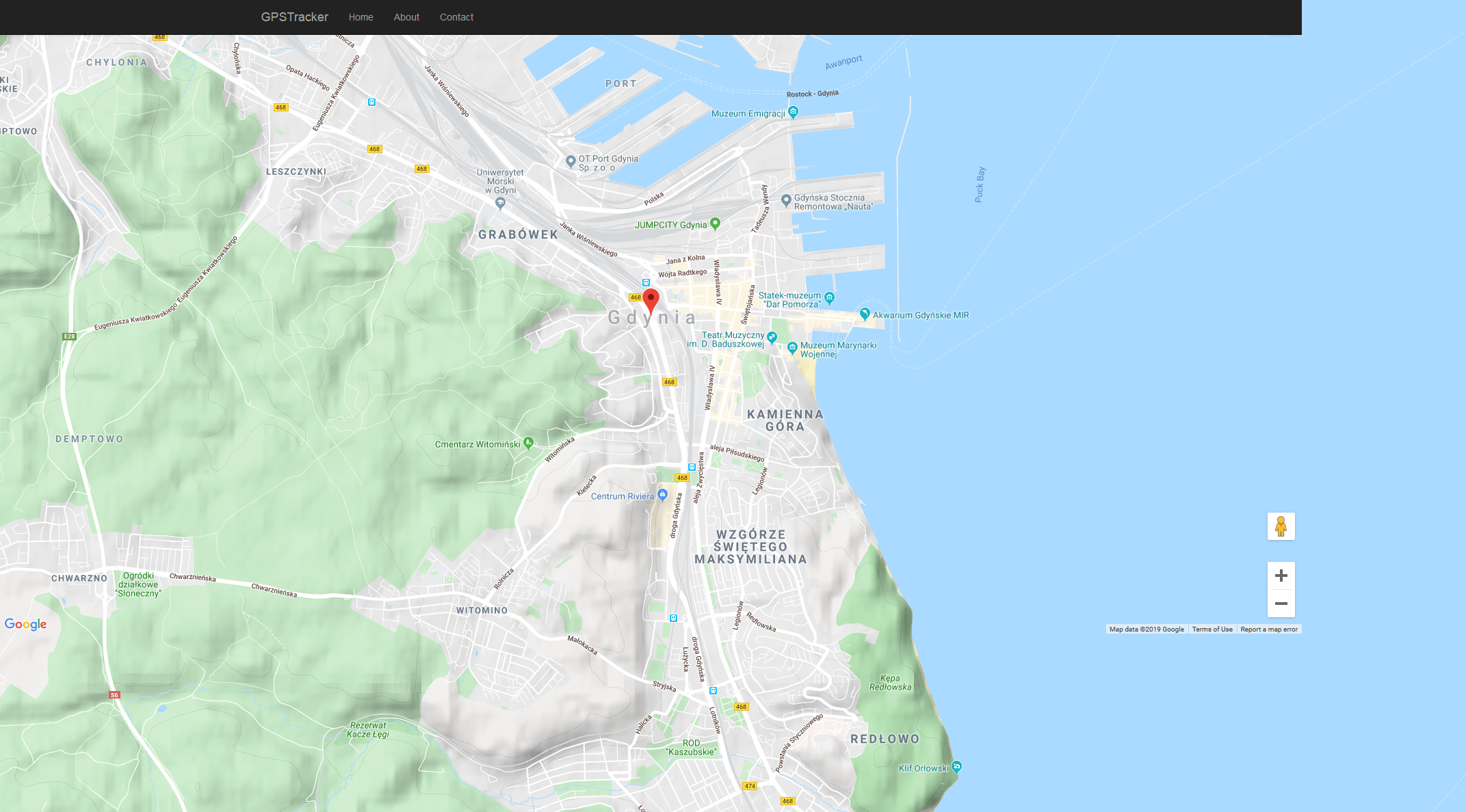Google Maps API: Gdynia
