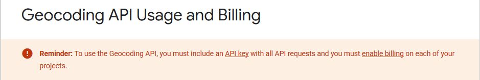GeocodingAPI: klucz i płatności