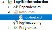 Log4net: folder Resources