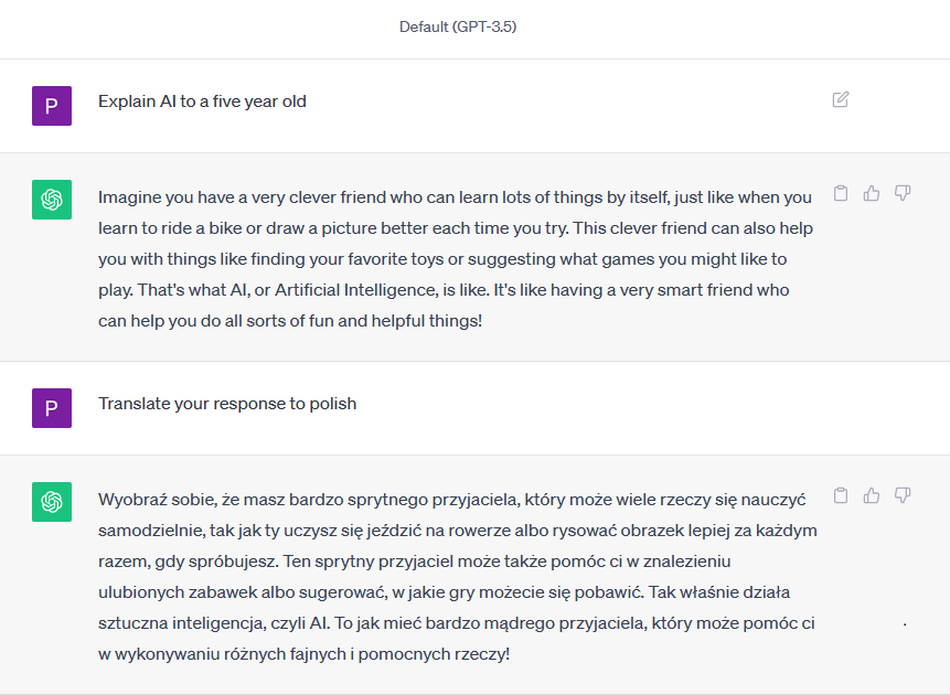 ChatGPT: pierwszy prompt