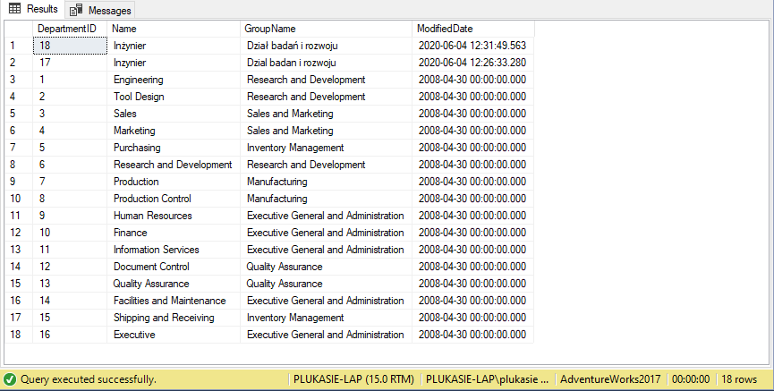 SQL - INSERT