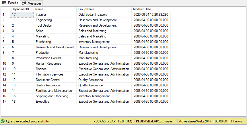 SQL - INSERT