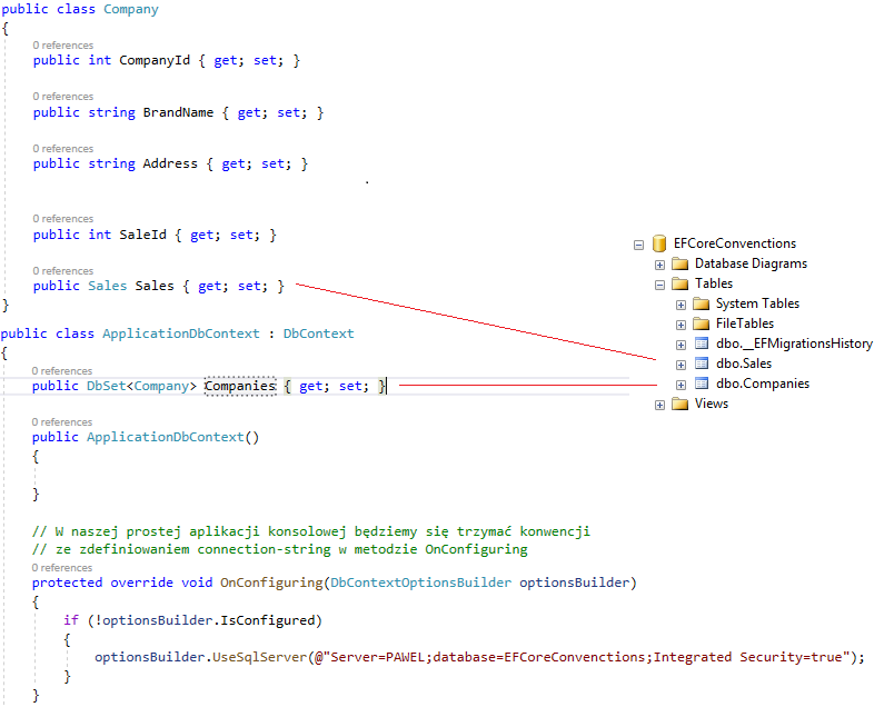 EFCore: mapowanie referencji